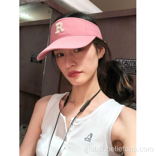 Golf Embroidery Visor Hat For Women Custom logo sun visor Sublimation Visor Beach hat Supplier